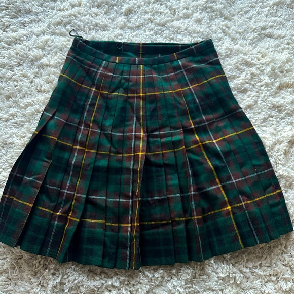 スカート BURBERRY Women Mid Skirts 8093010 C1213 Green Checked cotton midi skirt in green - Burberry | Mytheresa